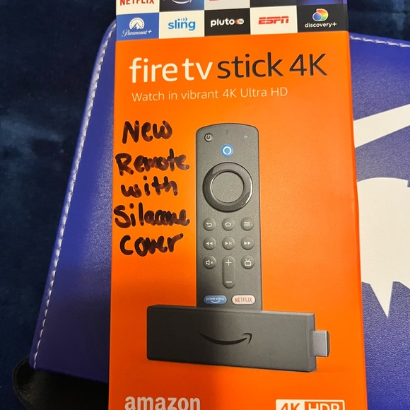 Amazon 4k fire stick remote, brand new with aftermarket silicone remote cover - Picture 3 of 5